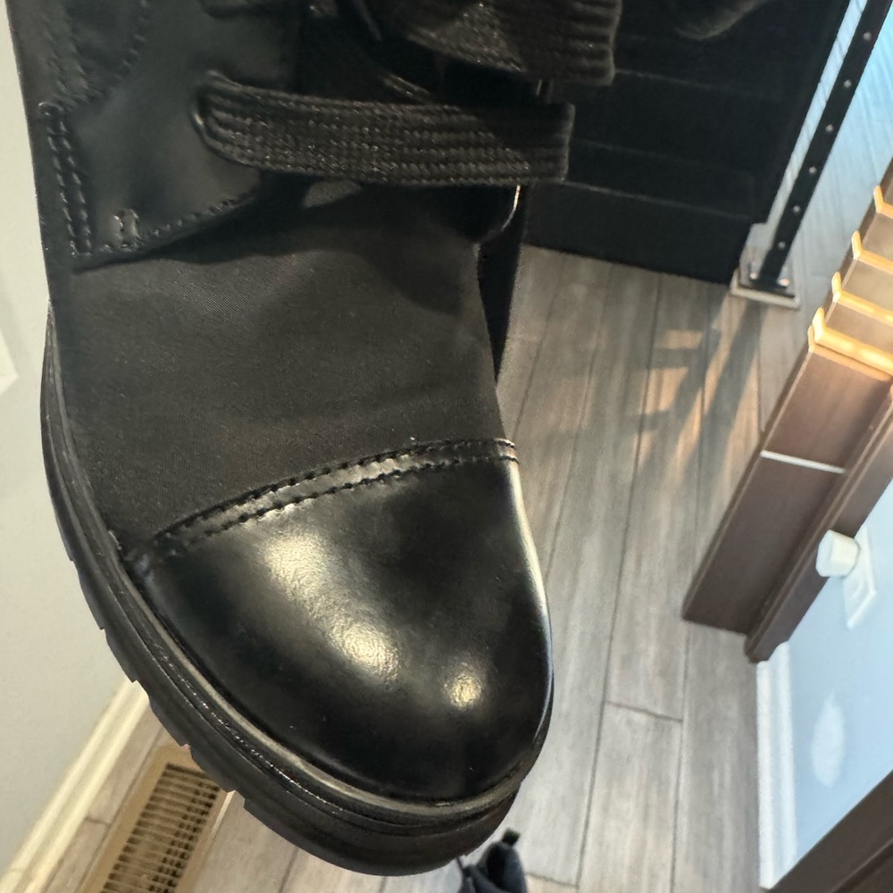 Prada Black Combat & Moto Boots - Picture 4 of 7